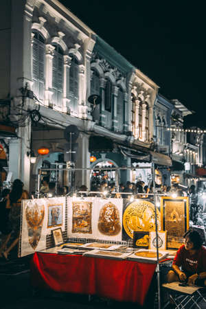 Phuket Old Town Night Market in Thailand, south east Asiaのeditorial素材