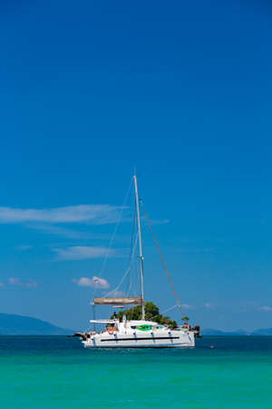 Koh Khai Nai, the cat island, in Phuket Province, Thailandの写真素材