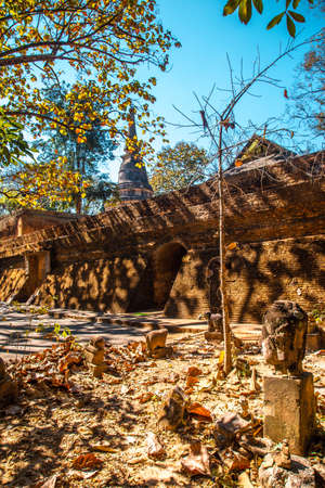 Cafe 39 near Wat Umong underground temple and tunnels in Chiang Mai, Thailandの写真素材