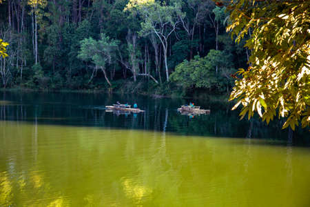 Pang Oung national park, lake and forest of pine trees in Mae Hong Son, Thailand