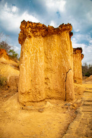Phae Mueang Phi rock formation or canyon in Phrae province, Thailand