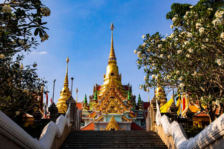 Phra Mahathat Chedi Phakdee Prakat temple in Prachuap Khiri Khan, Thailand
