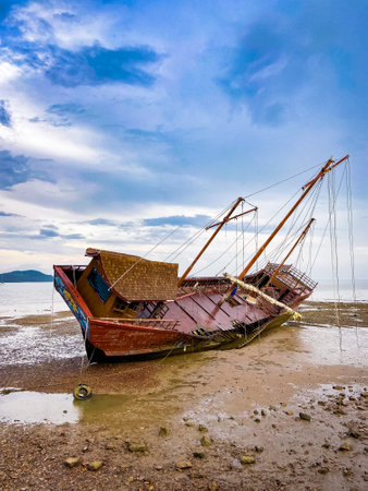 Koh Lanta old town street views, in Krabi, Thailandの写真素材