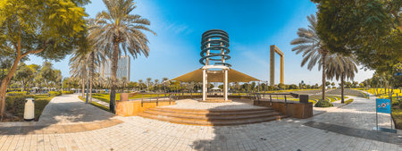 Dubai Frame in Zabeel Park, Downtown Dubai, UAE