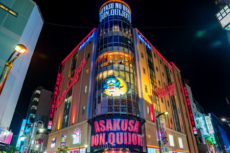 Asakusa street view in Tokyo, Japanの写真素材