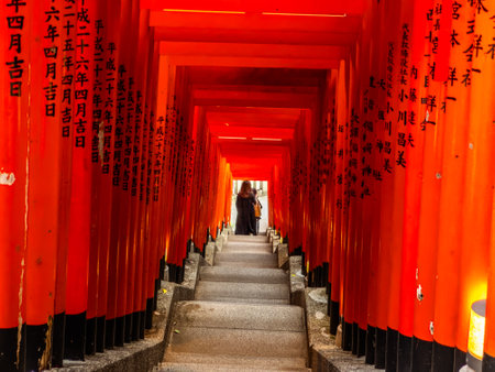 Hie Shrine Shinto shrine in Nagatacho, Chiyoda, Tokyo, Japanの写真素材