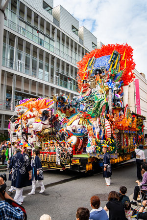 Hachinohe Sansha Taisai festival, august 2024 in Aomori, Japanの写真素材