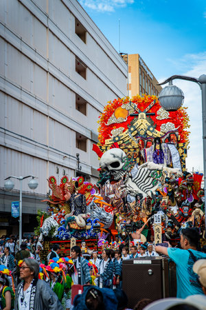 Hachinohe Sansha Taisai festival, august 2024 in Aomori, Japanの写真素材