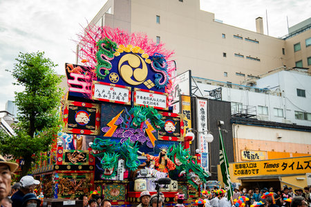 Hachinohe Sansha Taisai festival, august 2024 in Aomori, Japanの写真素材
