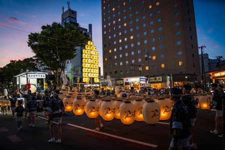 Akita kanto festival, august 2024, in Japan
