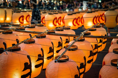 Akita kanto festival, august 2024, in Japanの写真素材