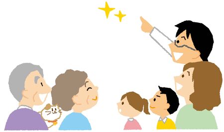 A family full of hopeのイラスト素材