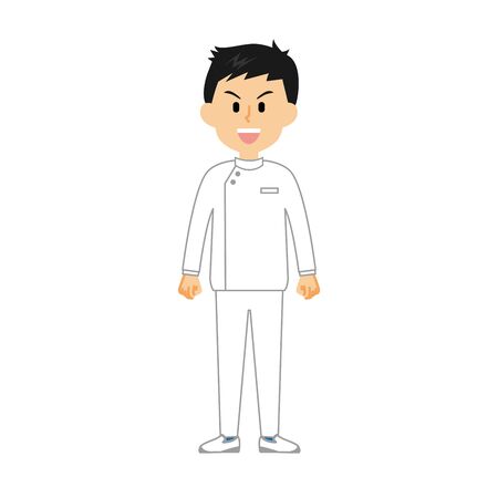 15 Series_Caregiver's Male_Smileのイラスト素材