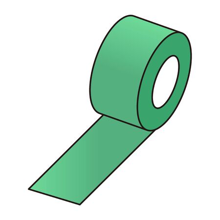Green curing tapeのイラスト素材