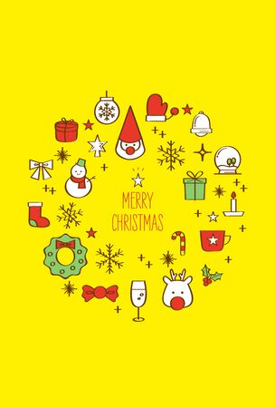 Christmas cardのイラスト素材