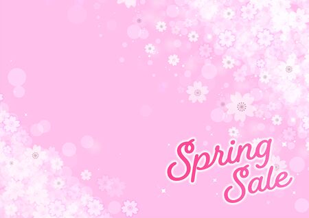 Cherry Blossom Template Spring Saleの写真素材