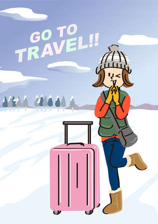 Image of go to Travel Campaignのイラスト素材