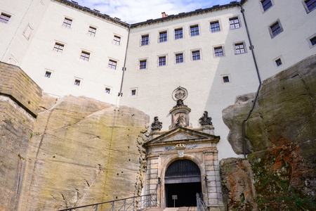 Germany. Saxon Switzerland. Fortress of Koenigstein.のeditorial素材