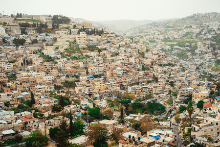 Palestinian houses in East Jersusalem, Israelのeditorial素材