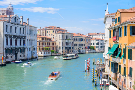 VENICE, ITALY - MAY, 2017: Amazing view on the beautiful Venice, Italy.のeditorial素材