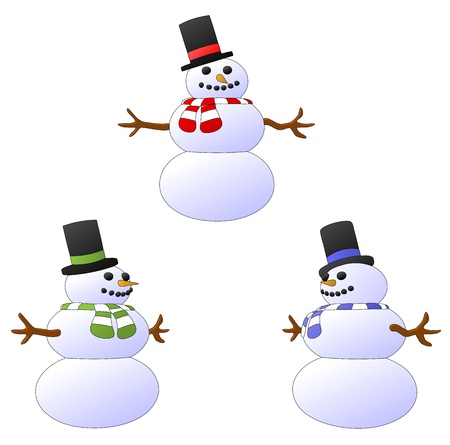 Snowmenのイラスト素材