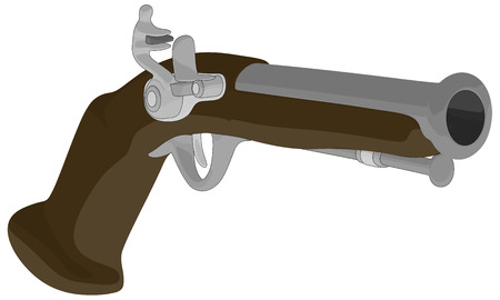 Musket -  Vector Artwork  isolated on white background  のイラスト素材