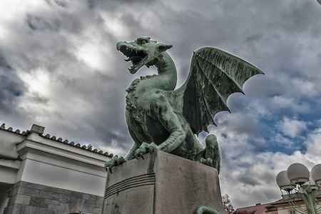 Dragon of Ljubljanaの写真素材