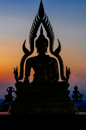 Thai buddha statue, chinnarajの写真素材