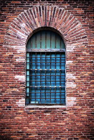window on brick wall