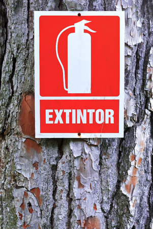 Extinguisher signalの写真素材