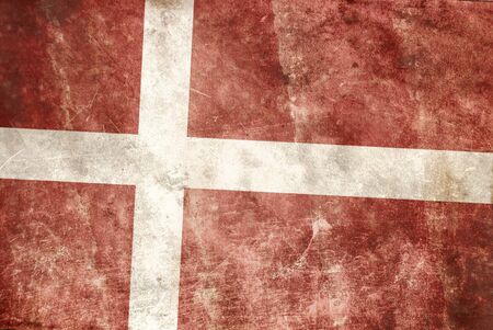 Grunge Denmark flagの写真素材