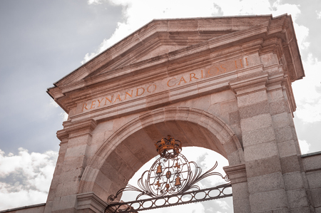 Queen's Gate, La Granja de San Ildefonso, Segovia, Spainの写真素材