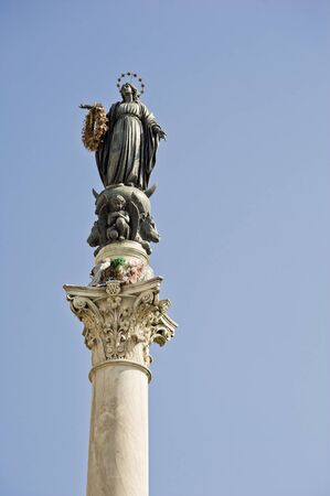 The Column of the Immaculate Conception, Rome, Italyの写真素材