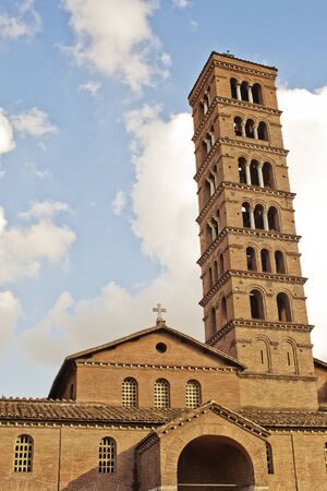 Santa Maria in Cosmedin church, Roma, Italyの写真素材