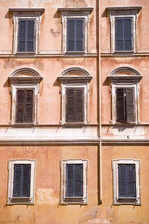 Traditional old Italian houseの写真素材