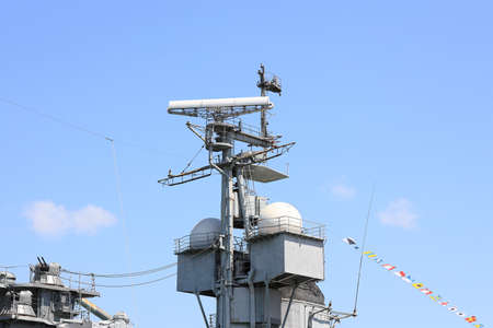Navigation equipment of the cruiser Mikhail Kutuzov. Russia, Krasnodar region, Novorossiysk, June 22, 2019のeditorial素材
