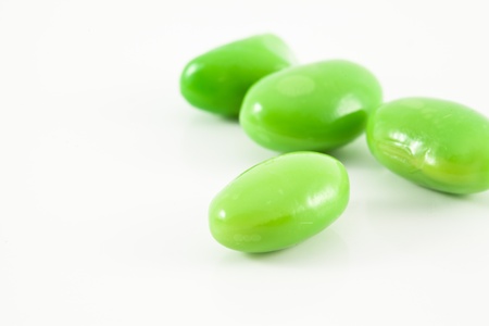 Soybean isolated on white backgroundの写真素材