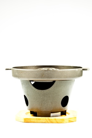 grill isolated on whiteの写真素材