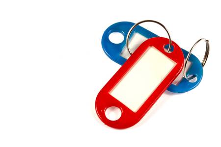 tag isolated on white backgroundの写真素材