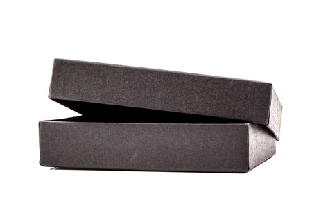 black box on white backgroundの写真素材