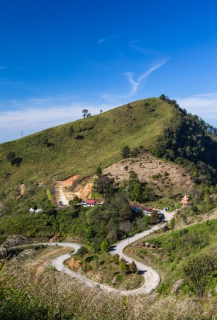 Mountain view take form Chiang Rai thailandの写真素材