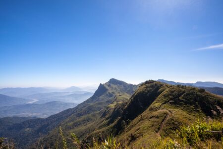 Mountain view take form Chiang Rai thailandの写真素材