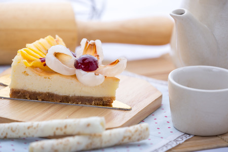 cheese mix fruit cakeの写真素材