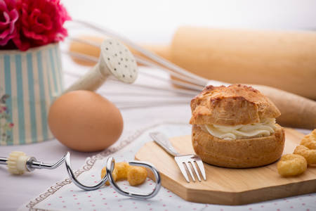 cream puffの写真素材