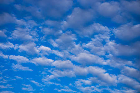 Bright White Cloud Formation in Blue Sky