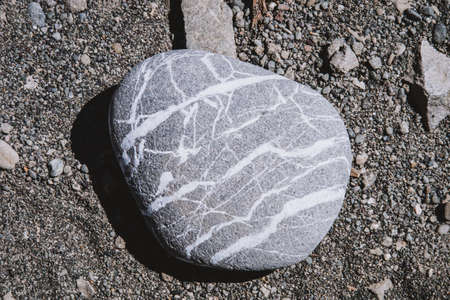 Macro Shot of A Marbled Stoneの写真素材