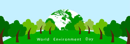 World Environment Day, Earth and Trees.