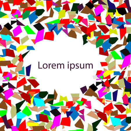 Confetti festive background and inside space for text.のイラスト素材