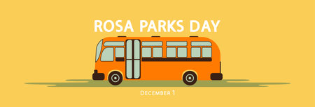 Rosa Parks Day, civil rights activist. American activist.のイラスト素材