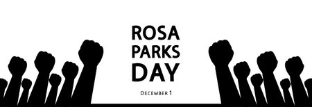Rosa Parks Day, civil rights activist. American activist.のイラスト素材